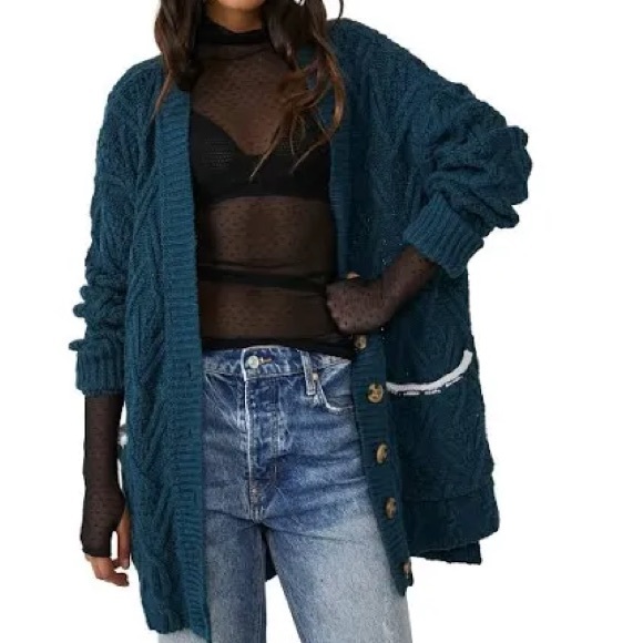 Free People Sweaters - Free People Montana Cable Knit Cardigan